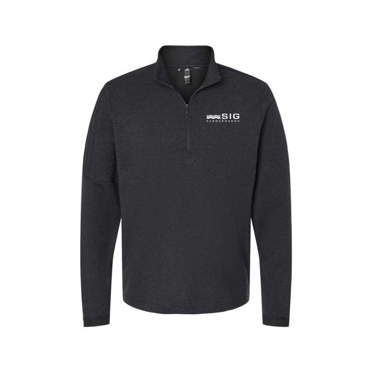 Adidas 3 Stripes Quarter-Zip Pullover - SIG