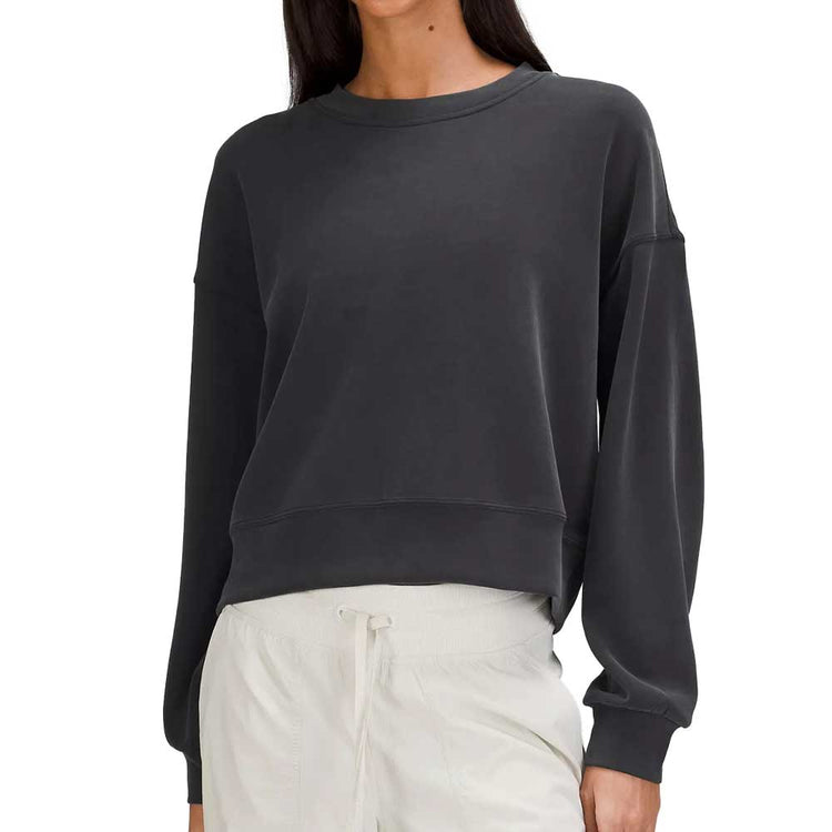 Lululemon Softstreme Cropped Crewneck - SIG