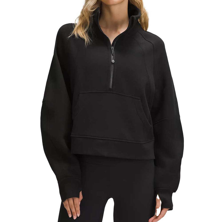 Lululemon Cropped Scuba Half Zip - SIG