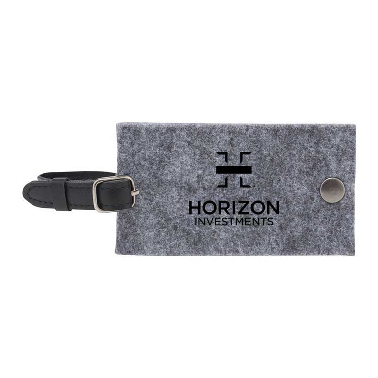 Recycled Felt Luggage Tag - Horizon