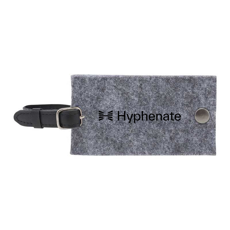 Recycled Felt Luggage Tag - Hyphenate