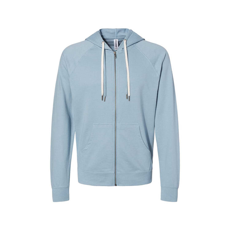 Independent Trading Co Lightweight Full-Zip Hoodie - HF0
