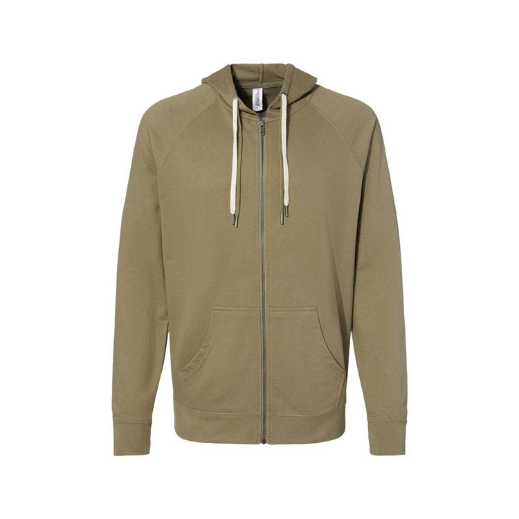 Independent Trading Co Lightweight Full-Zip Hoodie - HF0