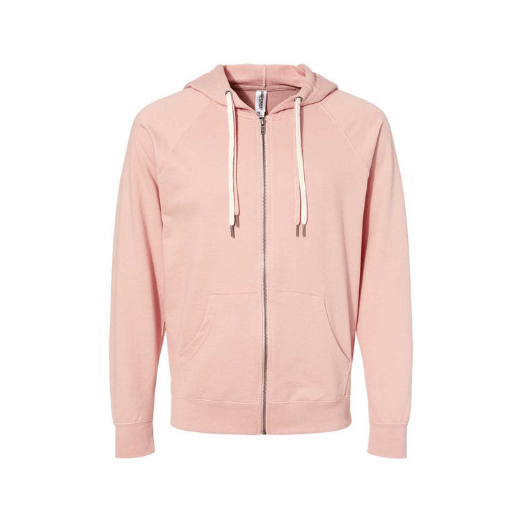Independent Trading Co Lightweight Full-Zip Hoodie - HF0