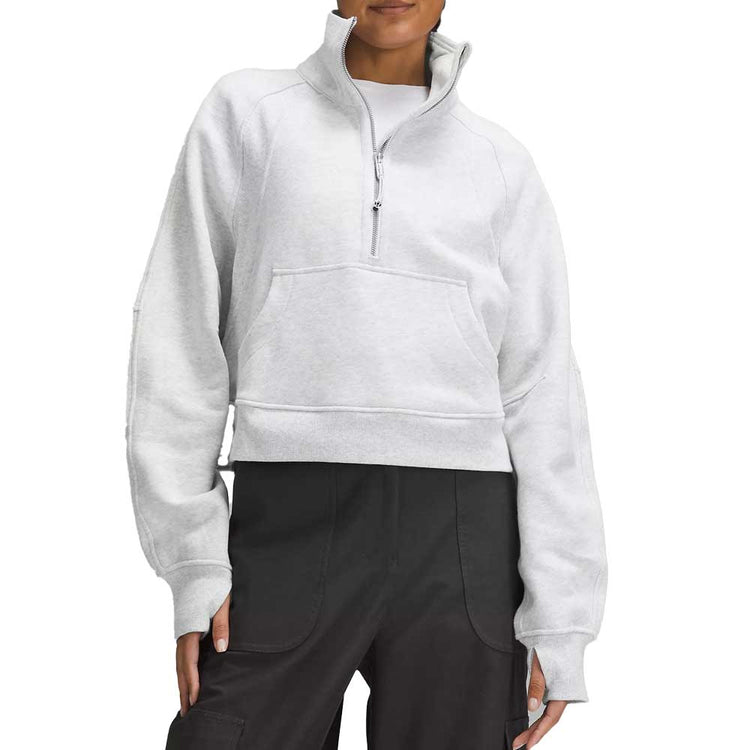 Lululemon Cropped Scuba Half Zip - SIG