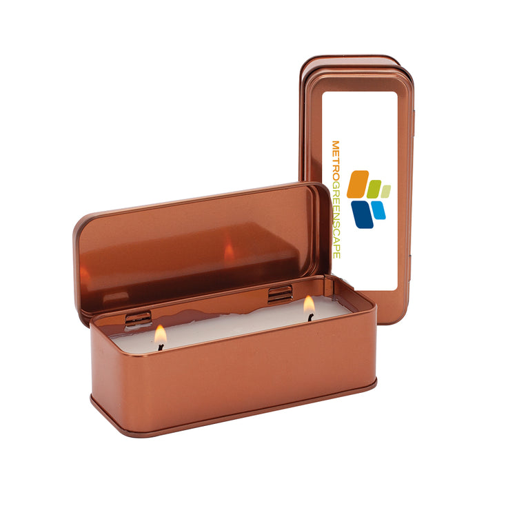 Copper Rectangular Candle - MetroGreenscape