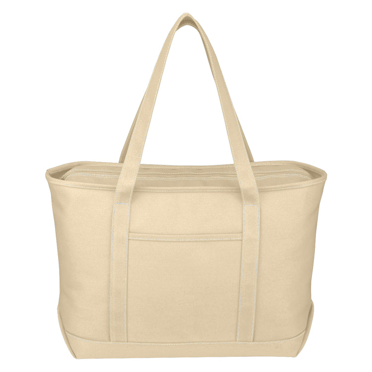 Large Cotton Canvas Yacht Tote - MetroGreenscape