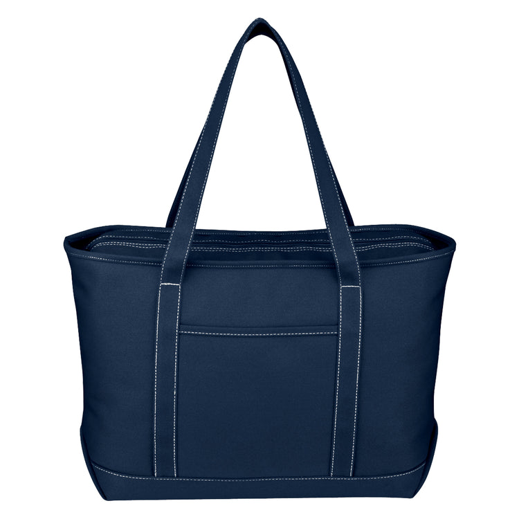 Large Cotton Canvas Yacht Tote - MetroGreenscape