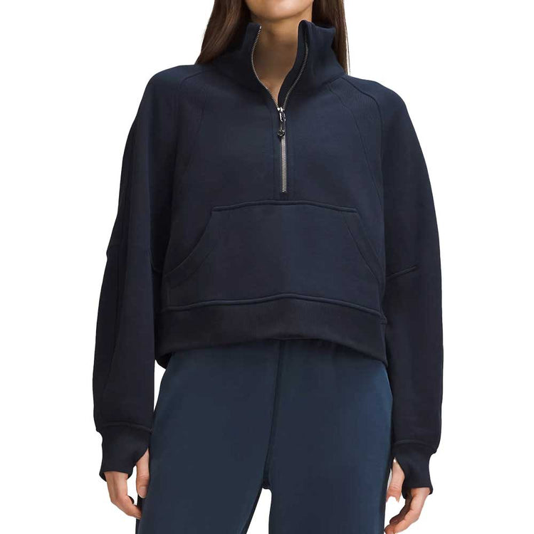 Lululemon Cropped Scuba Half Zip - SIG