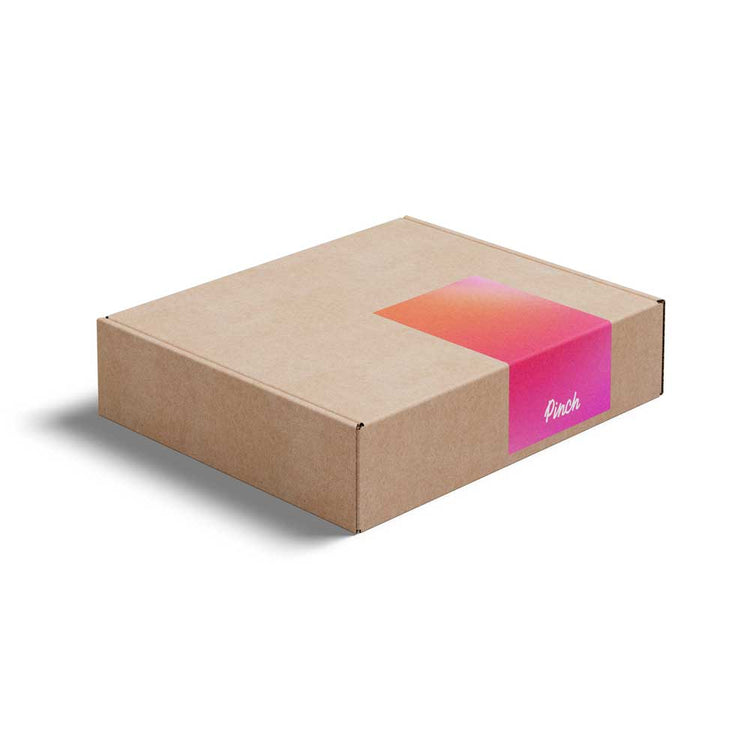 Kraft Box with Custom Sticker - Pinch