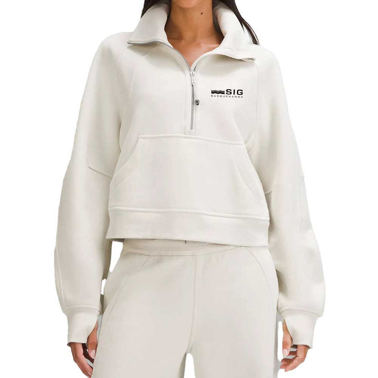 Lululemon Cropped Scuba Half Zip - SIG