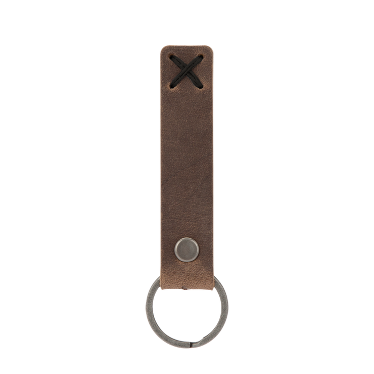 BAILEY Leather Riveted Keychain
