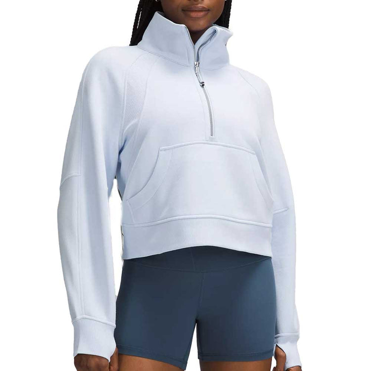 Lululemon Cropped Scuba Half Zip - SIG