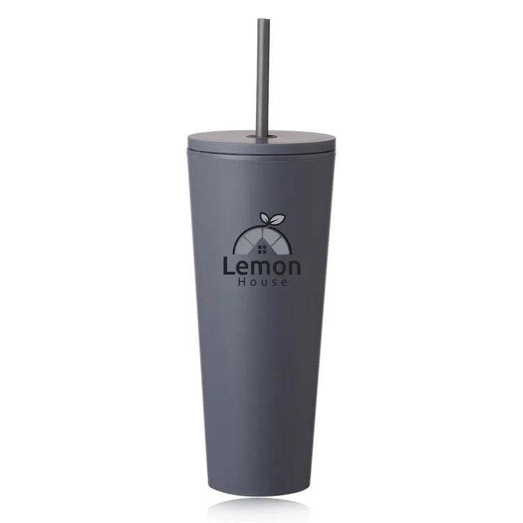 24 oz. Kenai Plastic Tumblers with Straw