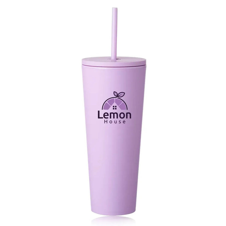 24 oz. Kenai Plastic Tumblers with Straw