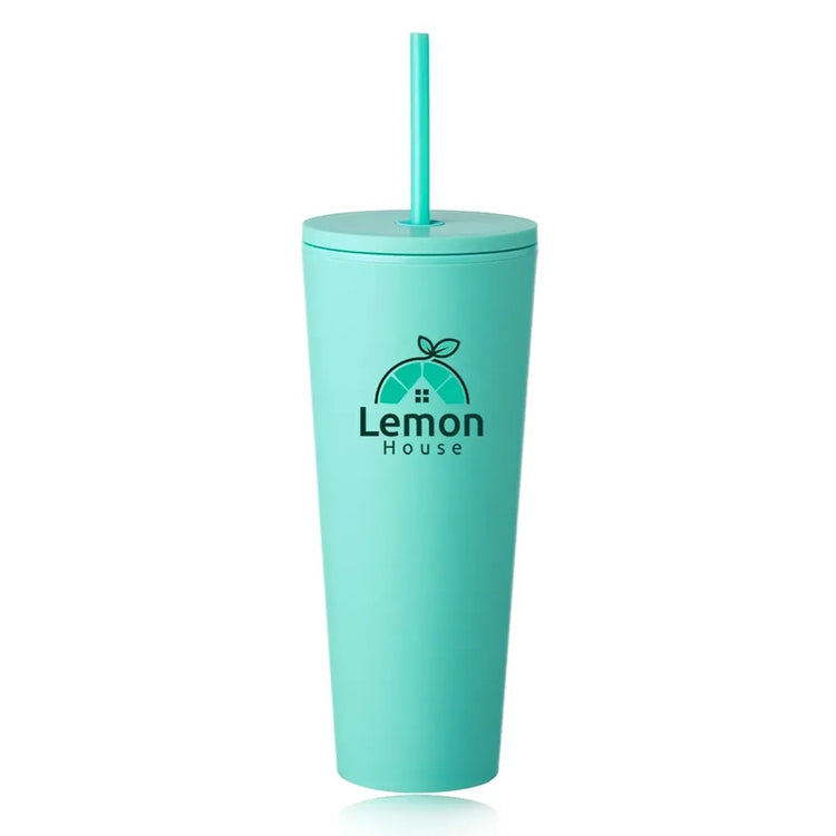 24 oz. Kenai Plastic Tumblers with Straw